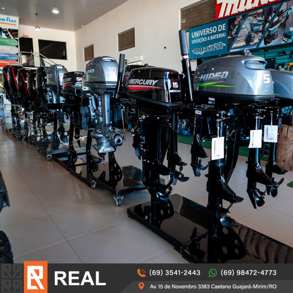Motor de Popa 15HP Super 2 Tempos Mercury