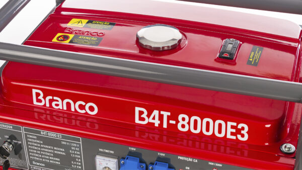 Gerador Branco B4T-8000 E – TRIFÁSICO 380V